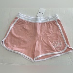 New! Girls’ Hurley sport shorts pink size XL